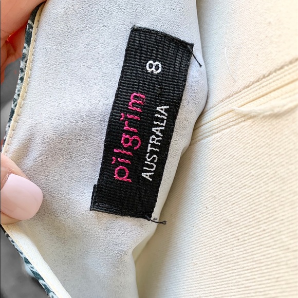 PILGRIM Vienna Bow Green Teal Dress - Picture 8 of 9